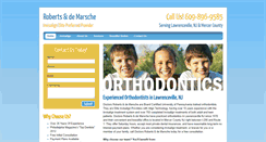 Desktop Screenshot of lawrencevilleorthodontist.com